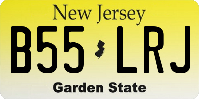 NJ license plate B55LRJ