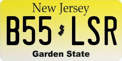NJ license plate B55LSR