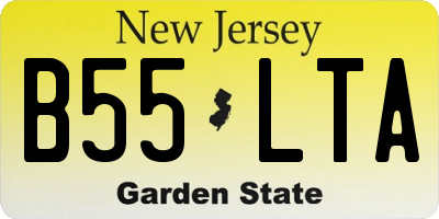 NJ license plate B55LTA