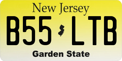 NJ license plate B55LTB