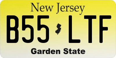 NJ license plate B55LTF