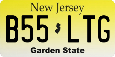 NJ license plate B55LTG