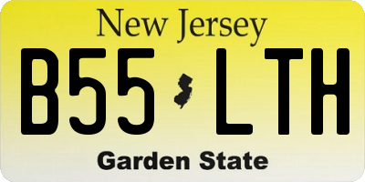 NJ license plate B55LTH