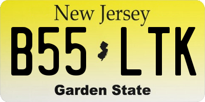 NJ license plate B55LTK