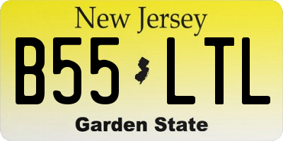 NJ license plate B55LTL