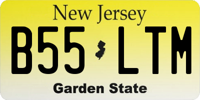 NJ license plate B55LTM