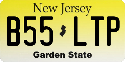NJ license plate B55LTP