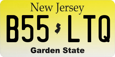 NJ license plate B55LTQ