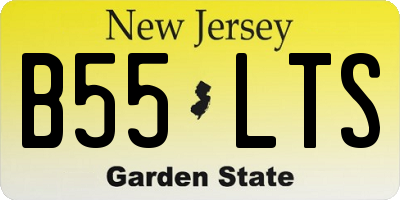 NJ license plate B55LTS