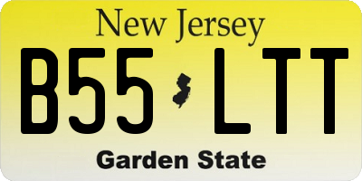 NJ license plate B55LTT