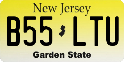 NJ license plate B55LTU