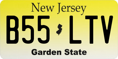 NJ license plate B55LTV
