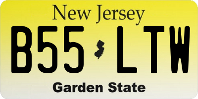 NJ license plate B55LTW