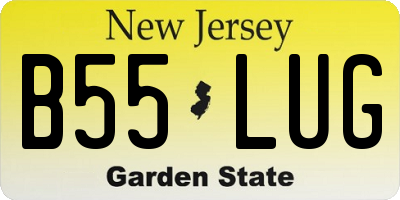 NJ license plate B55LUG