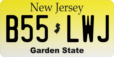 NJ license plate B55LWJ