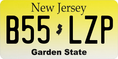 NJ license plate B55LZP