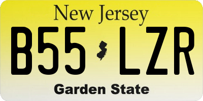NJ license plate B55LZR
