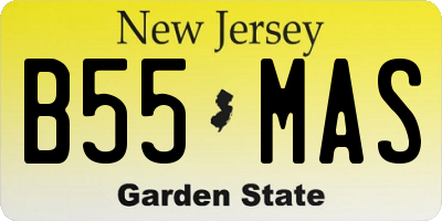 NJ license plate B55MAS