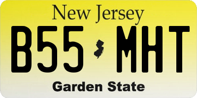 NJ license plate B55MHT