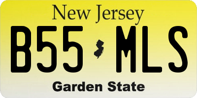 NJ license plate B55MLS