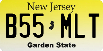 NJ license plate B55MLT