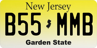 NJ license plate B55MMB