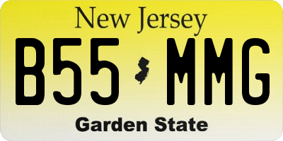 NJ license plate B55MMG