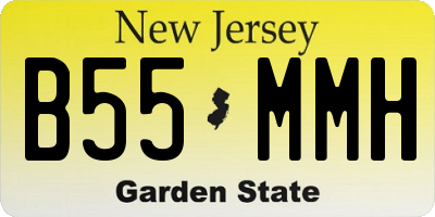 NJ license plate B55MMH