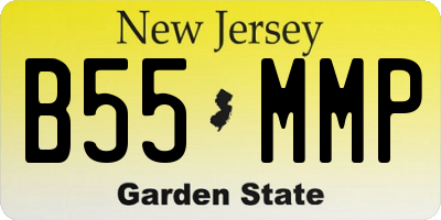 NJ license plate B55MMP