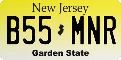 NJ license plate B55MNR