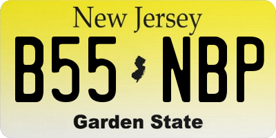 NJ license plate B55NBP
