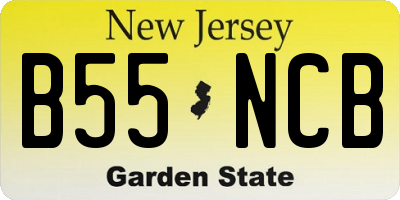 NJ license plate B55NCB