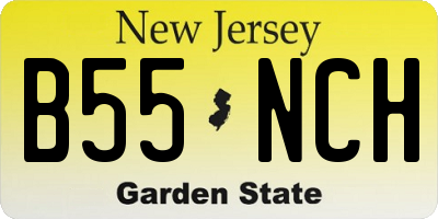 NJ license plate B55NCH