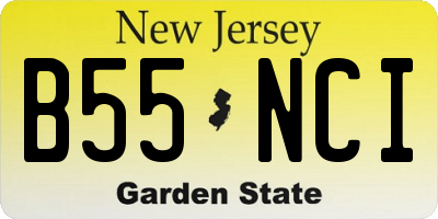 NJ license plate B55NCI