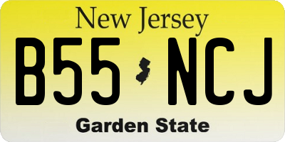 NJ license plate B55NCJ