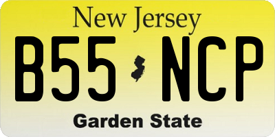 NJ license plate B55NCP