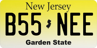 NJ license plate B55NEE