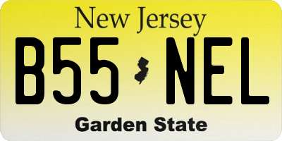 NJ license plate B55NEL