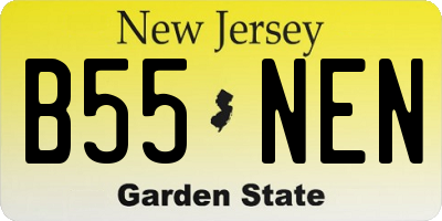 NJ license plate B55NEN