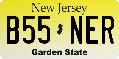 NJ license plate B55NER