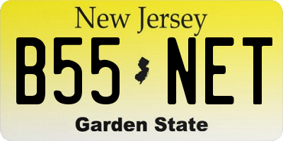 NJ license plate B55NET