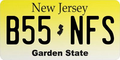 NJ license plate B55NFS