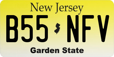 NJ license plate B55NFV