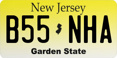 NJ license plate B55NHA