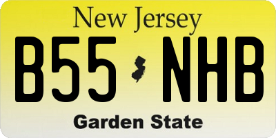 NJ license plate B55NHB