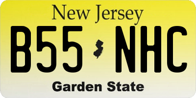 NJ license plate B55NHC