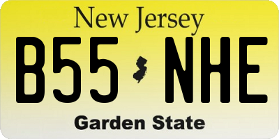 NJ license plate B55NHE