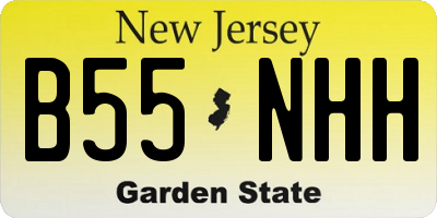 NJ license plate B55NHH