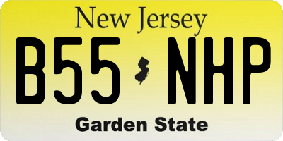 NJ license plate B55NHP