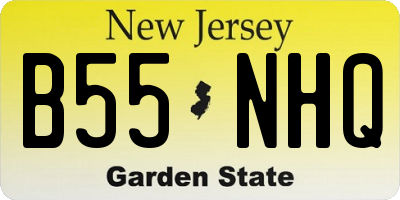 NJ license plate B55NHQ